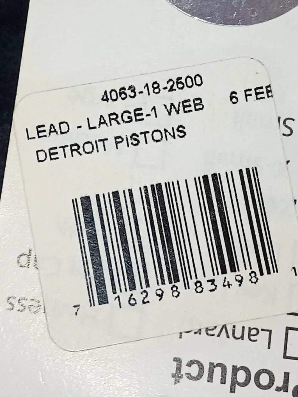NEW Detroit Pistons NBA Large 6 foot Dog Leash / Lead 1 inch wide